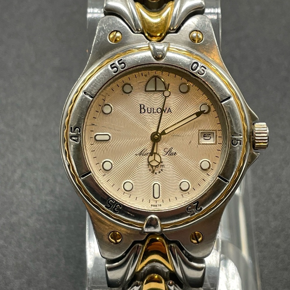 Bulova Gold and Silver Tone T7 Marine Star Quartz Watch